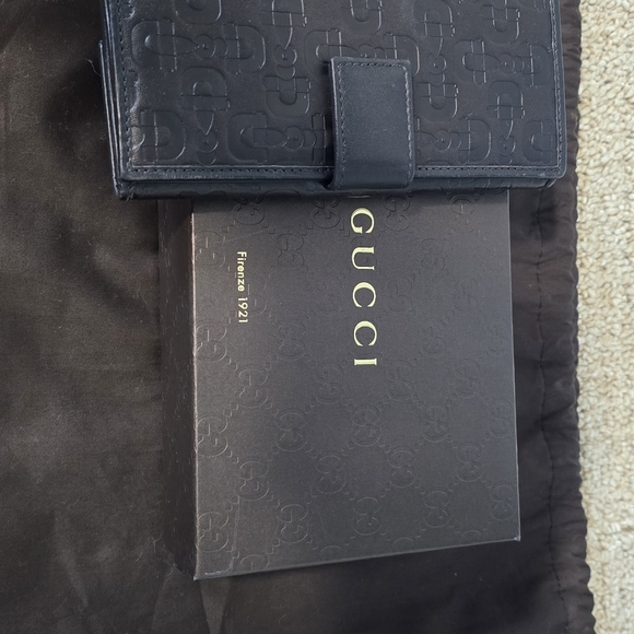 Authentic Gucci dark chocolate horsebit leather hobo and wallet set - Picture 2 of 13
